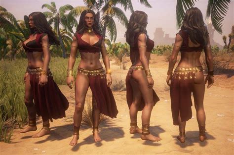 conan exiles shows sexy dancer costume for females and