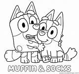 Bluey Muffin Kolorowanki Coloriage Disney Socks Dessin Xcolorings Druku Imprimer Dzieci Crafts Noncommercial sketch template
