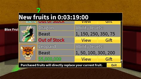 leopard fruit  stock blox fruits youtube