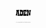 Name Aden Tattoo Designs sketch template