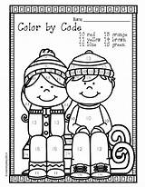 Math Worksheets Color Winter Fun Addition Printables Kindergarten Activities Number Work Numbers School Maths Code Morning Homework Use Multiplication Teacherspayteachers sketch template
