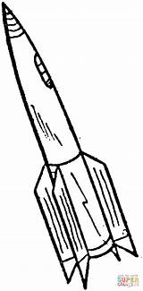 Disegno Colorare Missile Razzo sketch template