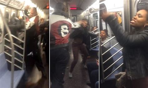 man slaps woman new york subway train after she insults