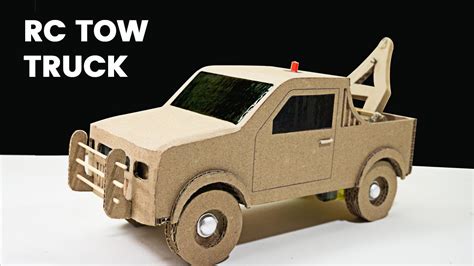 simple easy amazing rc towing truck  cardboard art crafts diy  youtube