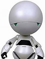 Image result for marvin the paranoid android. Size: 155 x 200. Source: www.writeups.org