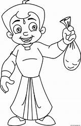 Bheem Coloring Pages Chota Chhota Krishna Printable Gold Choota Kids Cartoon Worksheet Getdrawings Book Color Template sketch template