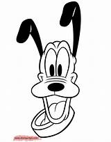 Pluto Disney Coloring Pages Drawing Face Disneyclips Clipartmag Gif Funstuff sketch template