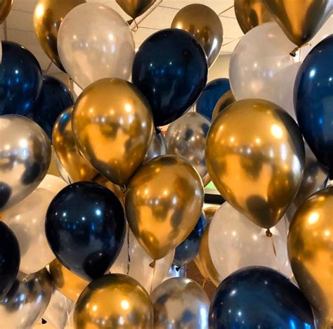 10pcs Mixed Gold Confetti Balloons Birthday Party Decoration Flying