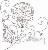 Embroidery Jacobean Patterns Crewel Designs sketch template