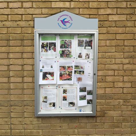 classic  wall mounted external notice boards  header outdoor