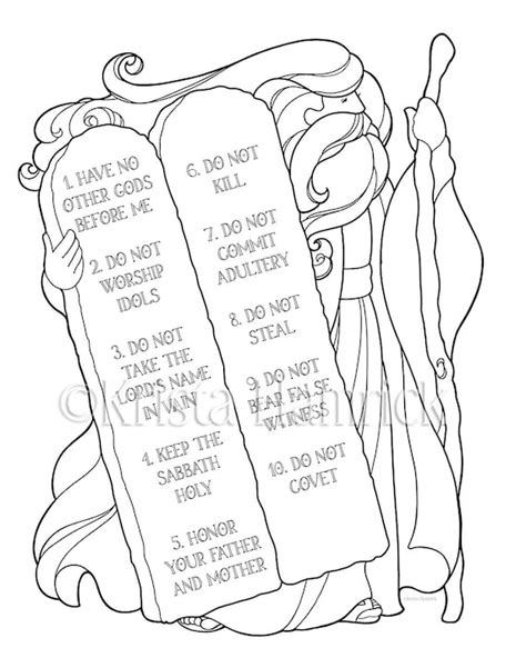 ten commandments tablets blank coloring pages coloring pages