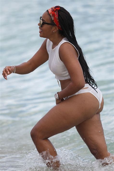 angela simmons in bikini at a beach in miami 09 19 2015
