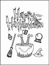 Potion Haunted Cauldron sketch template