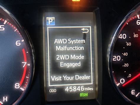 fix awd system malfunction wd mode engaged detailed guide