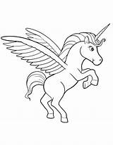 Unicorn Coloring Pages Flying Getdrawings sketch template