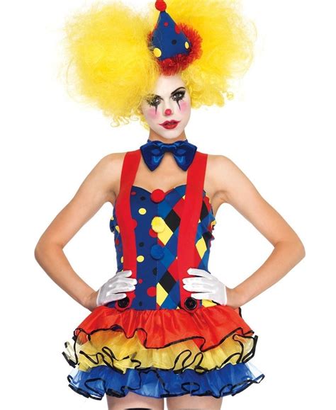 giggles the clown adult costume leg avenue 83984