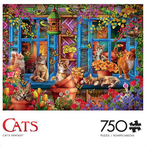 Cats Fantasy 750 Pieces Buffalo Games Puzzle Warehouse