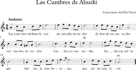 descubriendo la música partituras para flauta dulce o de pico las cumbres de ahuski