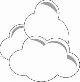 Clouds Clipart Simple sketch template