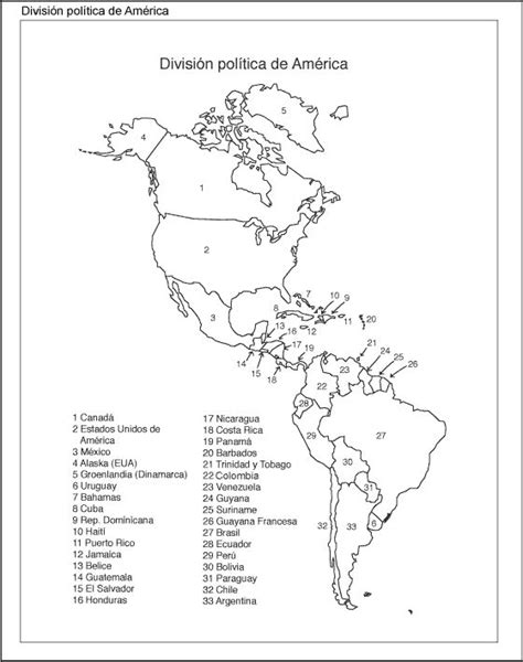 10 mapas do continente americano para colorir e imprimir continentes images