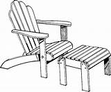 Chair Clipart Furniture Patio Lawn Clip Chairs Outdoor Cliparts Objects Drawing Outside Well Library Clipartlook Registration Unlimited Required Clipground sketch template