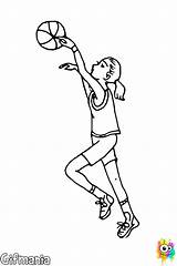Baloncesto Dibujo Jugadores Basquetbol Deportes Jugadora Femenino Basquetball Jugador Afiche Mejor Canasta Canastas sketch template