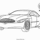 Coloring Buick sketch template
