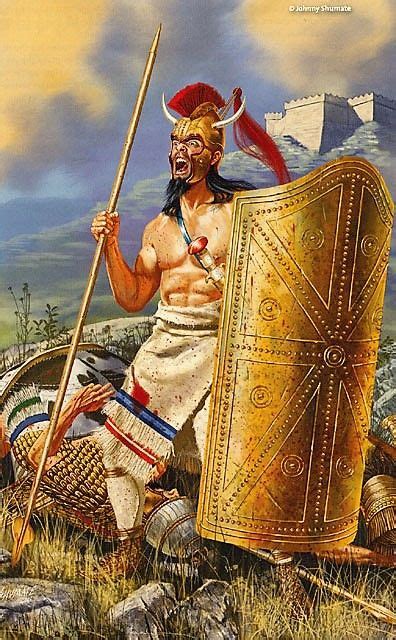 ajax telamon   trojan war imagen ancient troy ancient warriors warriors illustration
