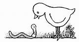 Clipart Bird Worms Worm Clip Coloring Pages Cliparts Early Kids Visit Mormon Favorites Add sketch template