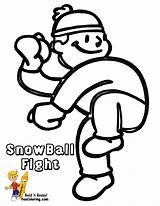 Snowball Yescoloring sketch template