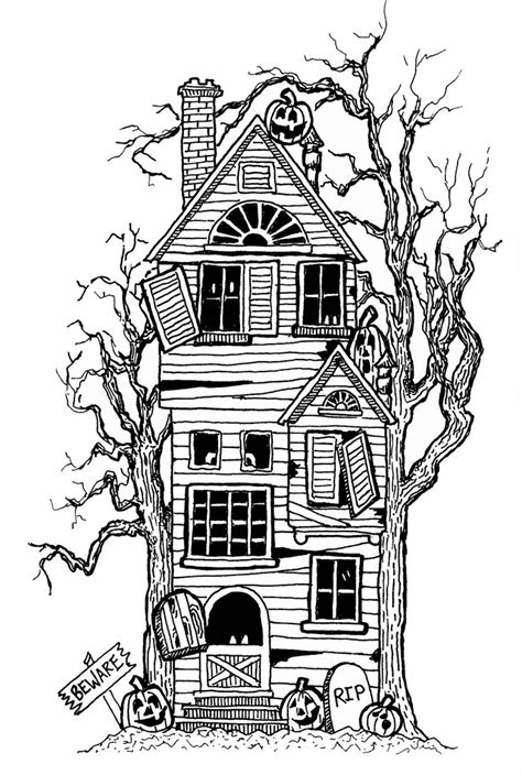 haunted house clipart black  white   haunted house