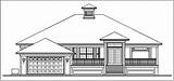 Bungalow Elevation Dwg Cadbull sketch template