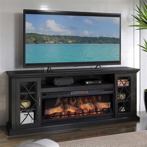 electric fireplace tv stand black bruin blog