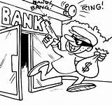 Dieb Ladrones Banca Delincuencia Malvorlage Ausmalen Thieves Imagui sketch template