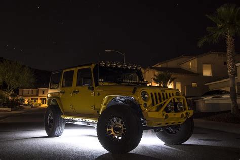 kc hilites cyclone led rock light kit  jeep jk