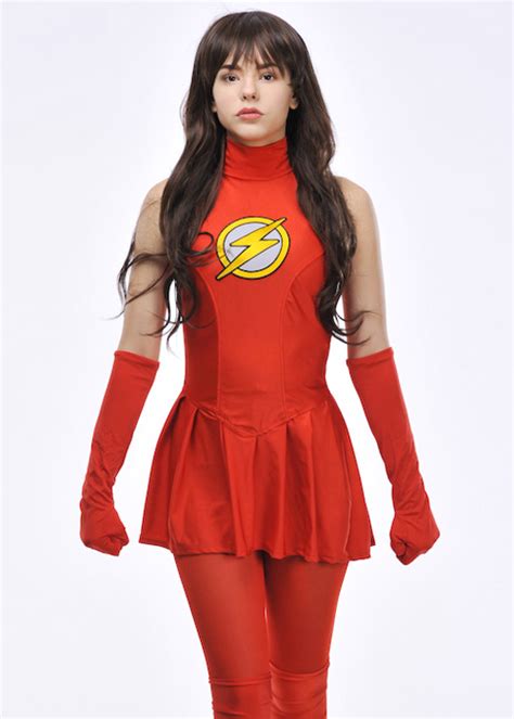 Womens Superhero The Flash Costume