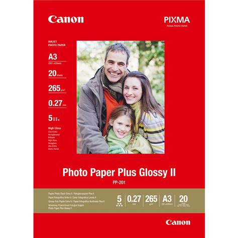 canon  ii glossy   photo paper  sheets