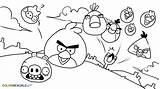 Angry Birds Coloring Cartoons Pages Drawing Printable Kb sketch template