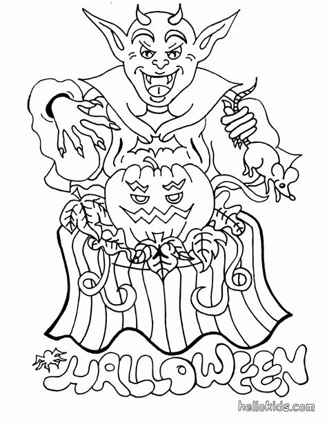 halloween monster coloring pages halloween