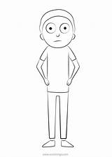 Morty Xcolorings sketch template