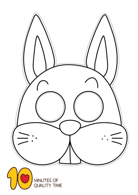 bunny mask diy  minutes  quality time masks diy kids bunny