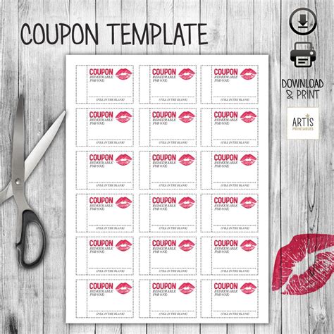 this printable coupon booklet is the perfect t you can make for your wife… coupons for