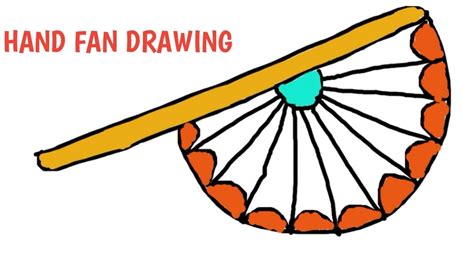 hand fan drawing    clipartmag