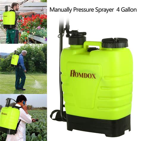 Commercial Backpack Sprayer 4 Gallon Weed Killer Pesticide Chemical
