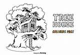 Treehouse Bladeren sketch template