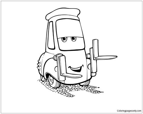 tow mater cars coloring page  printable coloring pages