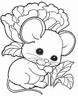 Mouse Coloring Charming Pages Cutest Pet Children sketch template