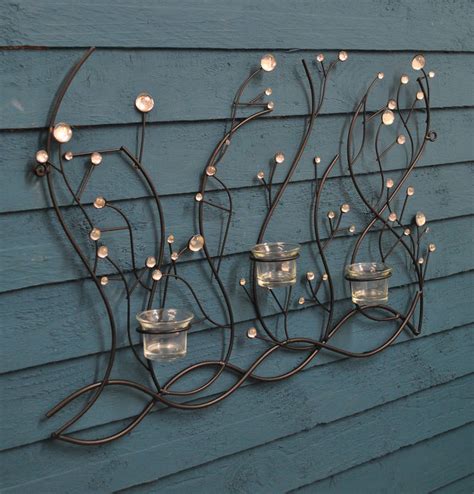 Glass Bead Candle Garden Wall Art Sculpture By Garden Selections