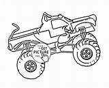 Monster Truck Coloring Pages sketch template