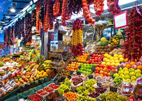 mercado de la boqueria    center  local flavor  barcelona  centuries visit